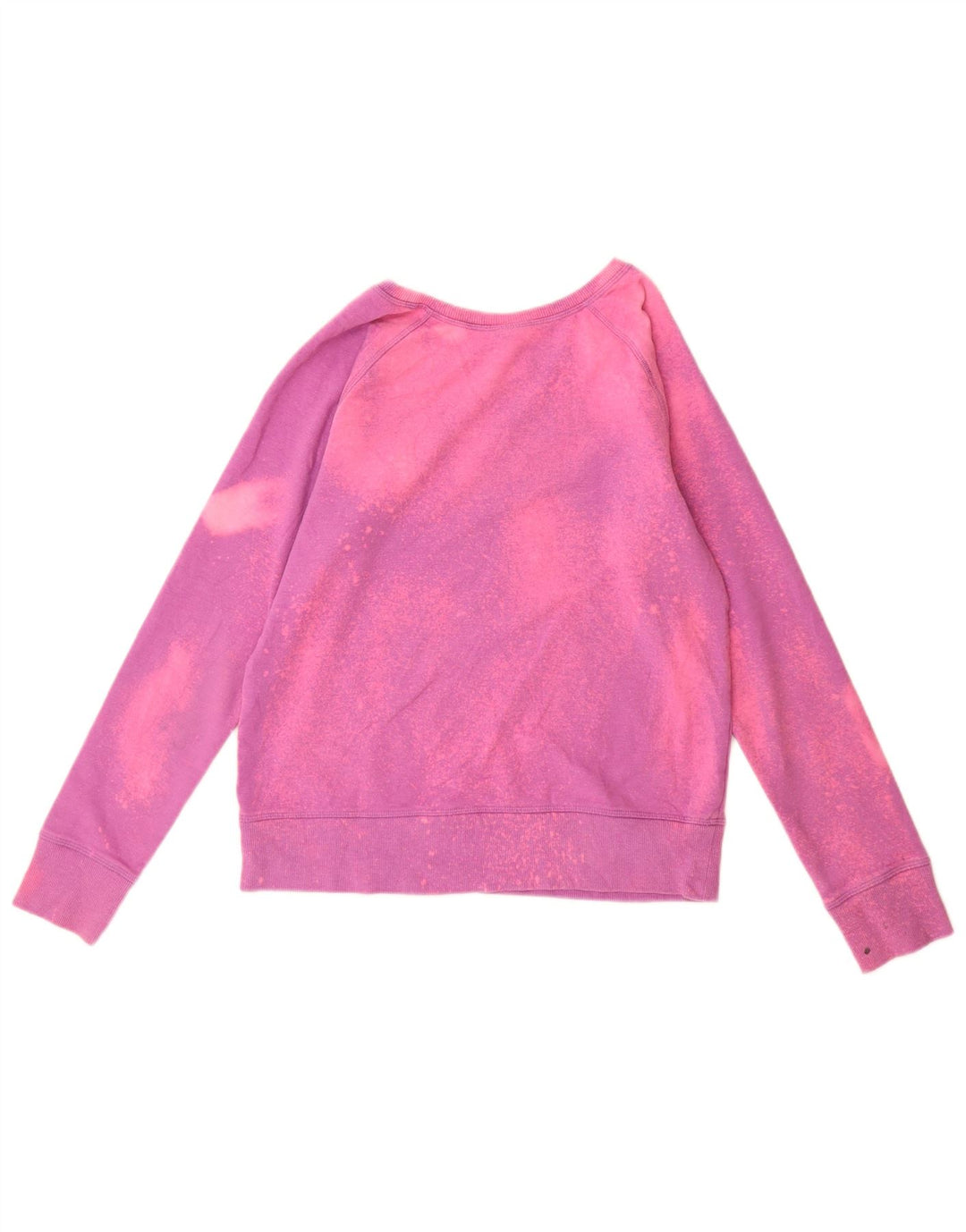 Reebok Womens grafisk sweatshirt Jumper UK 10 Small Pink Tie Dye Polyester