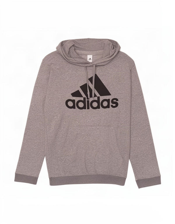 Adidas Grafisk hættetrøje til mænd mellemgrå flækket bomuld