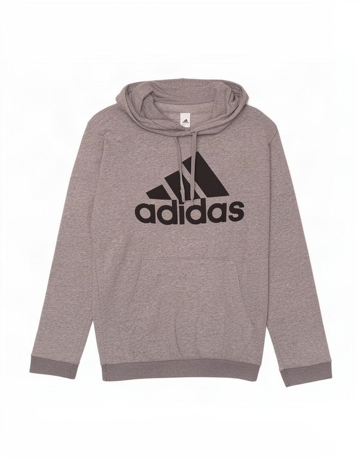 Adidas Grafisk hættetrøje til mænd mellemgrå flækket bomuld
