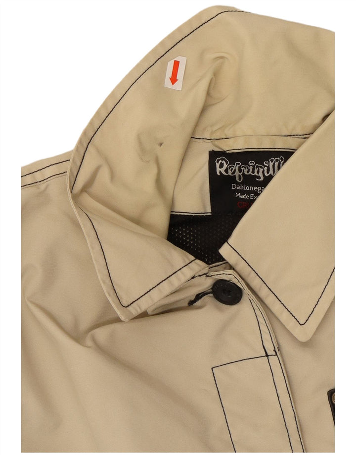 Refrigiwear Womens Utility Jacket UK 14 Large Beige Nylon