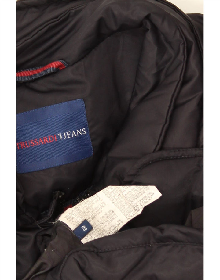 TRUSSARDI JEANS Polstret jakke til mænd IT 60 5XL Marineblå