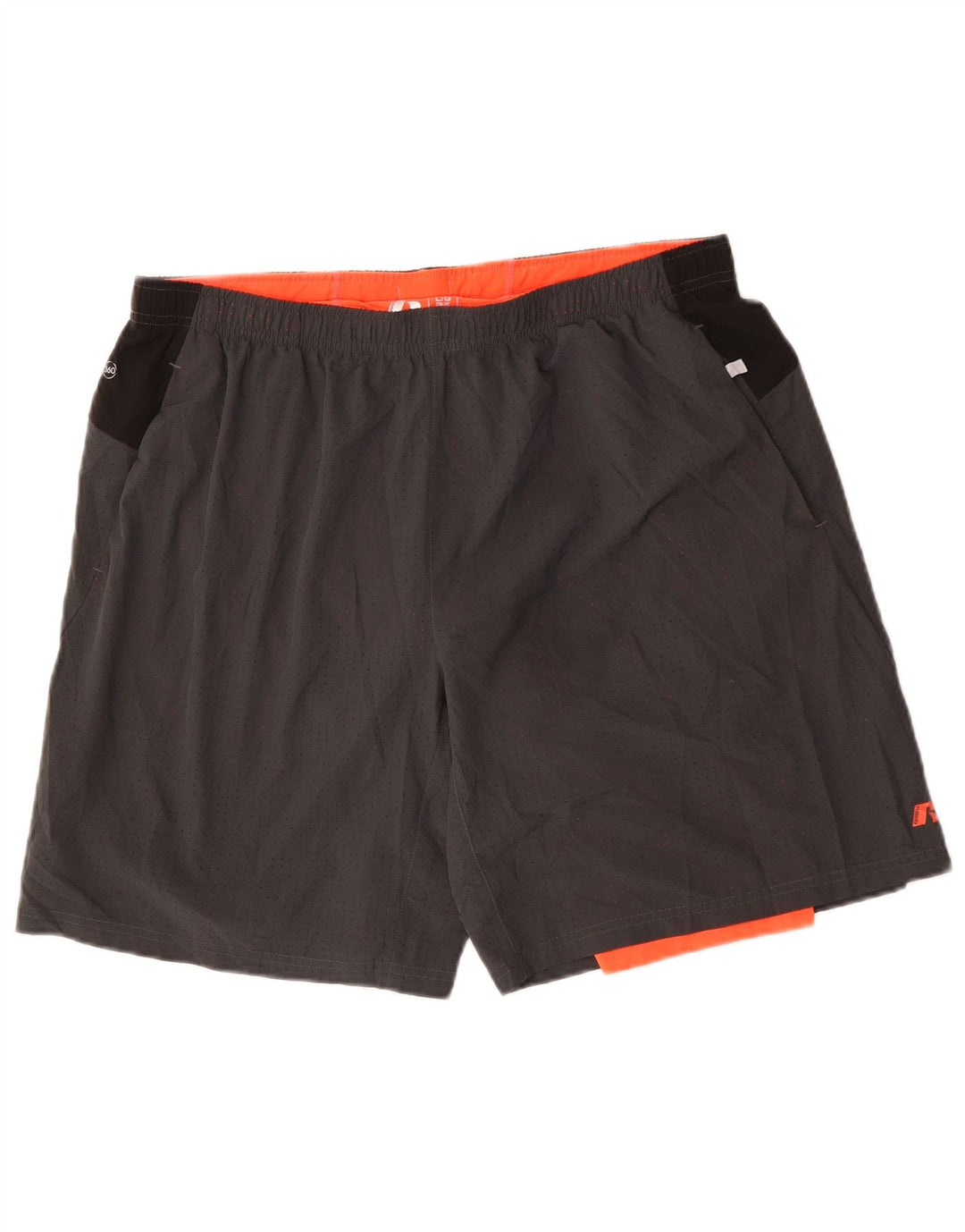 RUSSELL ATHLETIC Sportsshorts til mænd Large Grå Colourblock