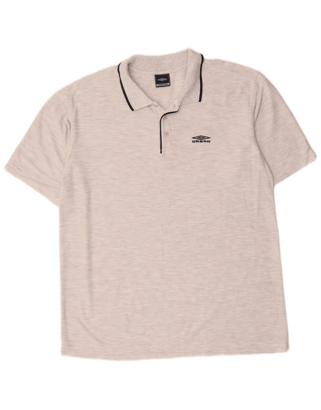 Umbro Herre poloshirt XL Gråstribet bomuld
