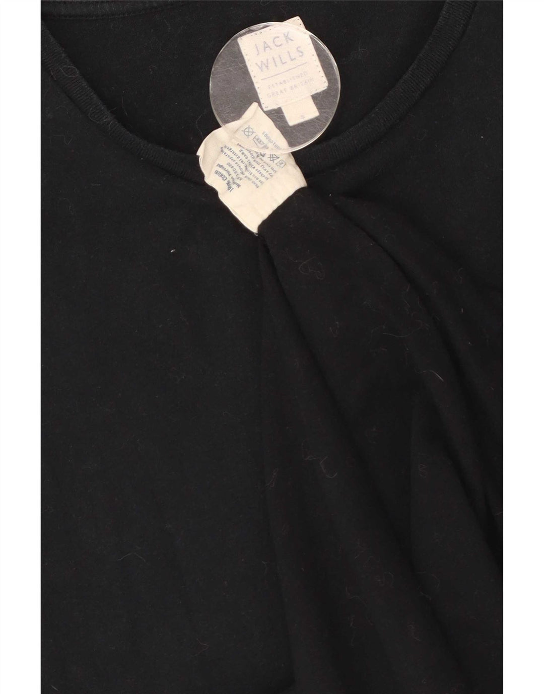 Jack Wills Herre grafisk T-shirt Top Lille sort bomuld