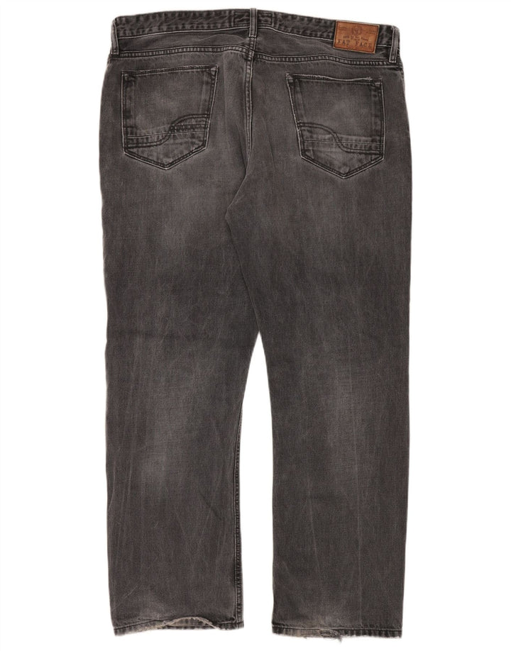 Fat Face Herre Straight Jeans W38 L30 Grå Bomuld