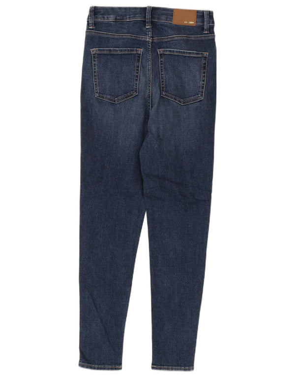 Marks & Spencer Dame Ivy Skinny Jeans UK 8 Small W26 L26 Blue Cotton