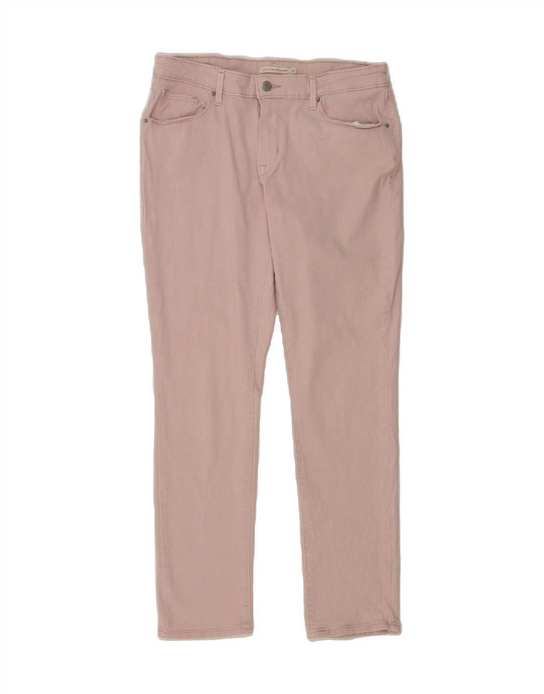 LEVI'S Womens Classic Mid Rise Skinny Jeans W32 L29 Pink Vintage Levi's and Second-Hand Levi's from Messina Hembry 