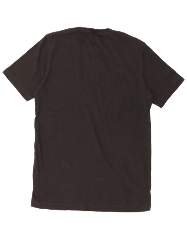 ADIDAS Piger Grafisk T-Shirt Top 13-14 År Sort Bomuld