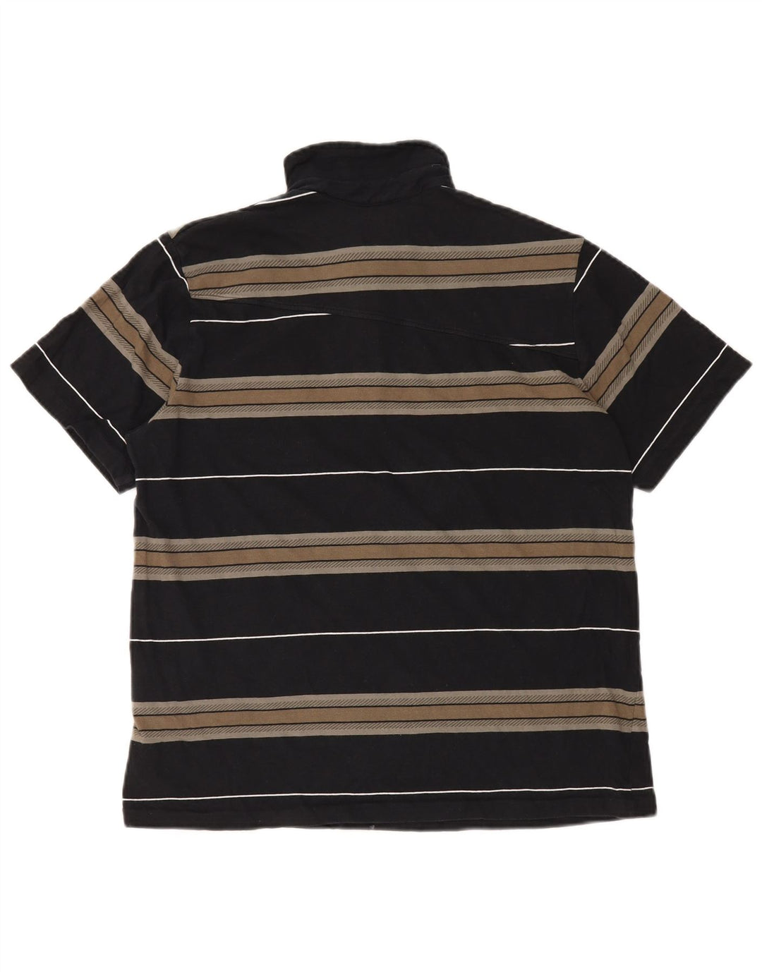 VOLCOM Poloshirt til mænd, medium sort stribet bomuld