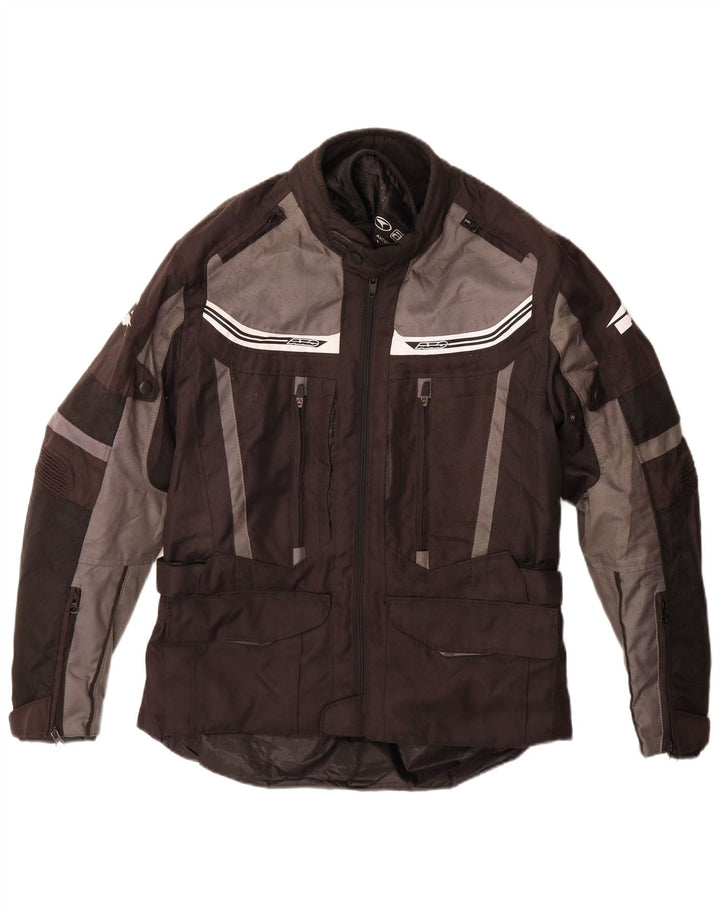 AXO Herre Motorstyle Racer Jacket UK 38 Medium Sort Colourblock Polyester