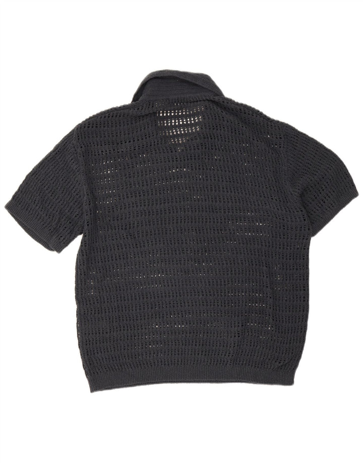 Zara herre poloshirt mellemgrå bomuld
