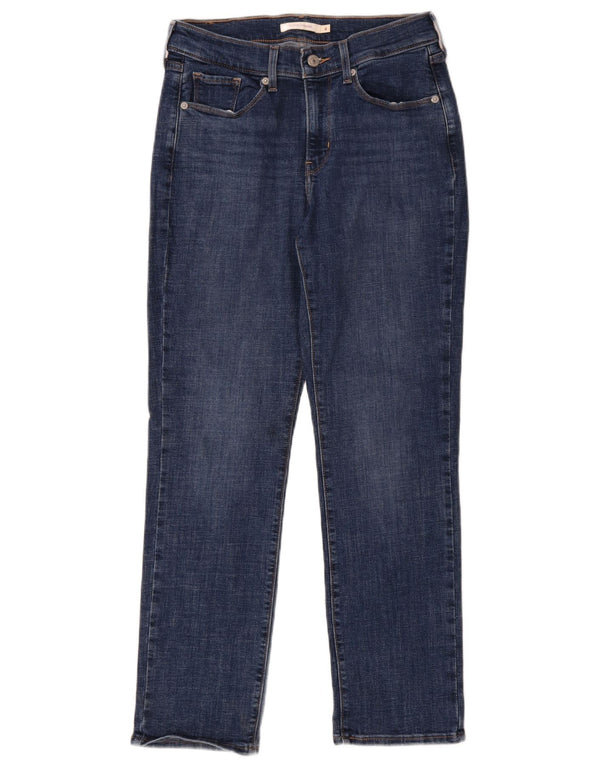 Levi's Dame Klassiske Straight Jeans US 4 Small W27 L30 Blå Bomuld