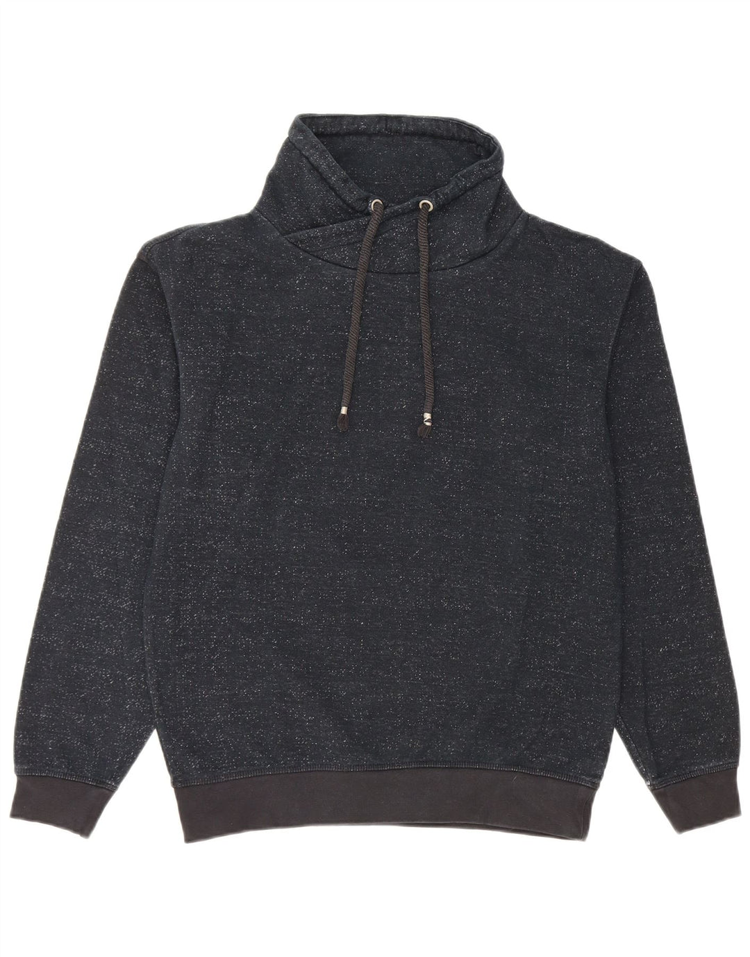Zara Sweatshirt til mænd, lille marineblå flækket bomuld