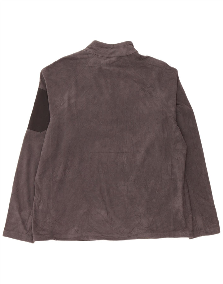 EDDIE BAUER Fleecetrøje med lynlås til mænd XL Grå Polyester