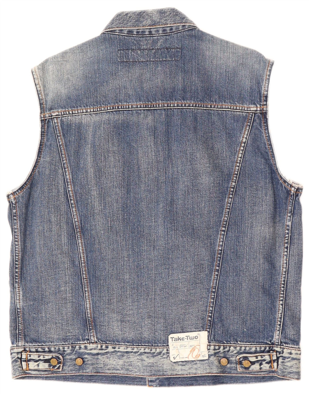 TAG TO drenge Denim Gilet 13-14 år XL blå bomuld