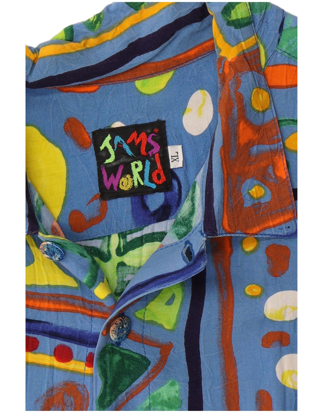 JAMS WORLD Kortærmet herreskjorte XL Multifarvet blomster