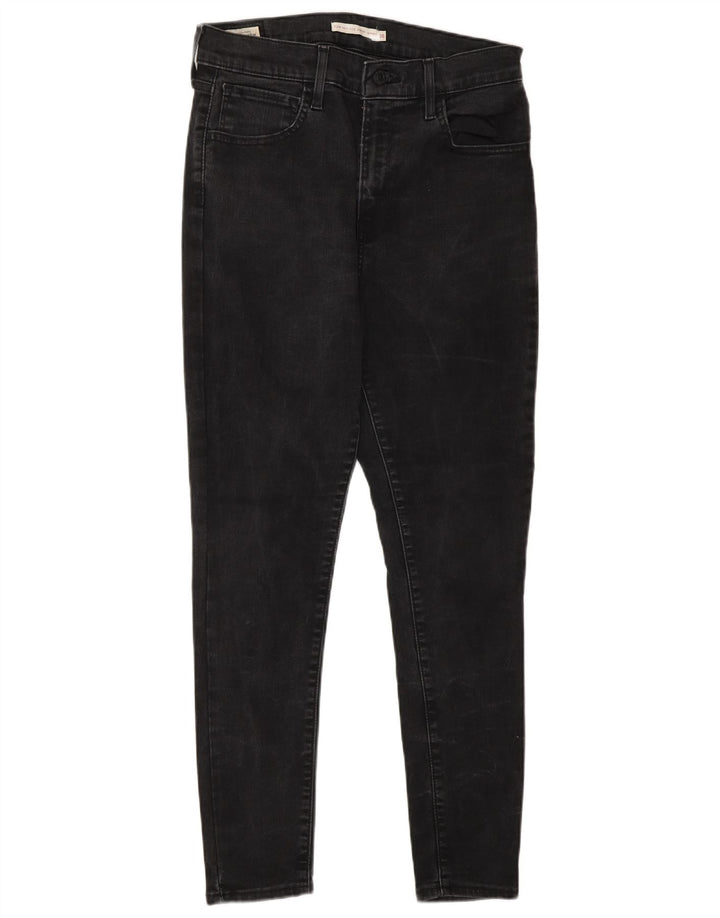 LEVI'S Dame 720 High Rise Super Skinny Jeans W30 L27 Grå Bomuld