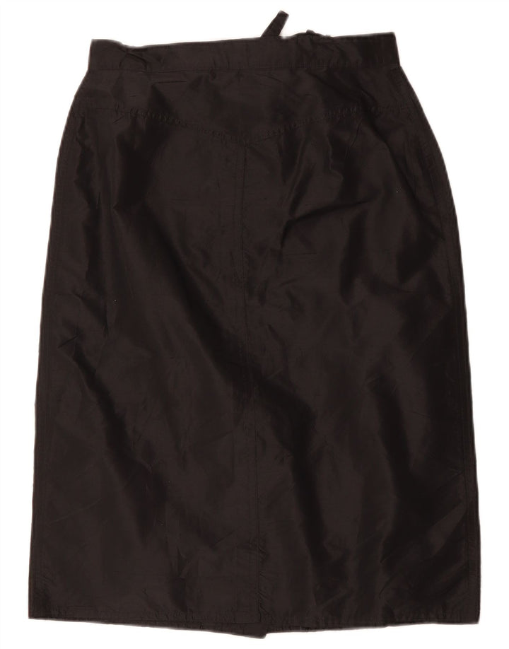 Vintage kvinders højtaljede lige nederdel W28 Medium Black