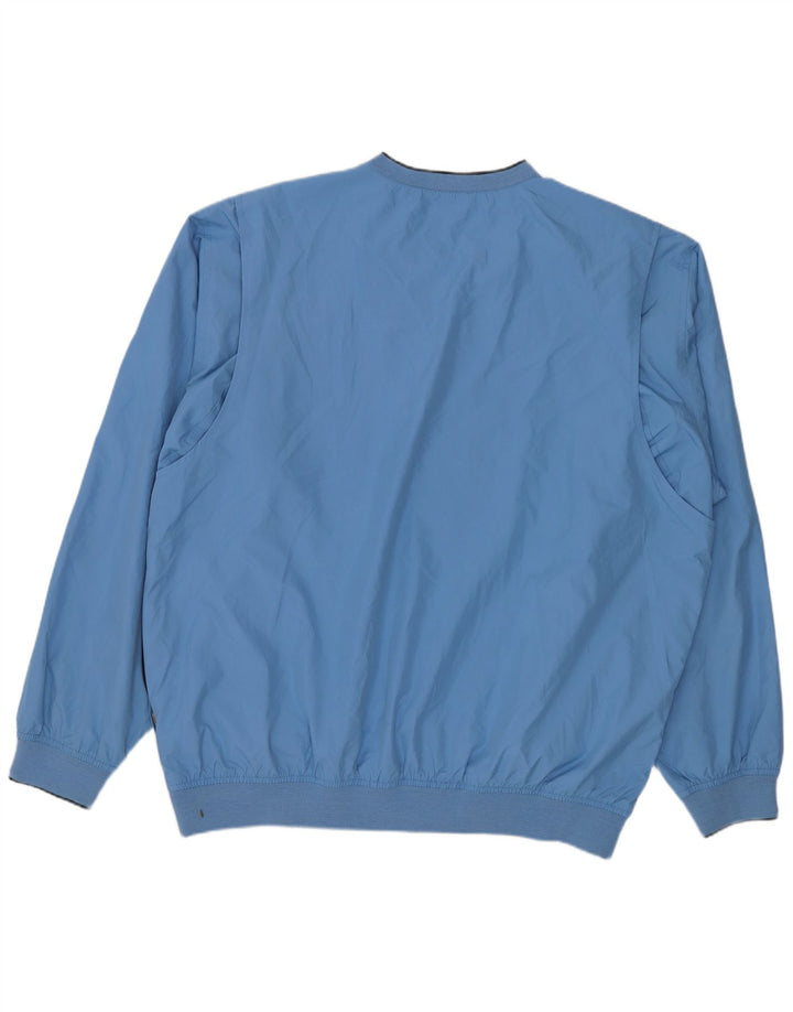 Izod Herre Pullover Træningsdragt Top Stor Blå Polyester