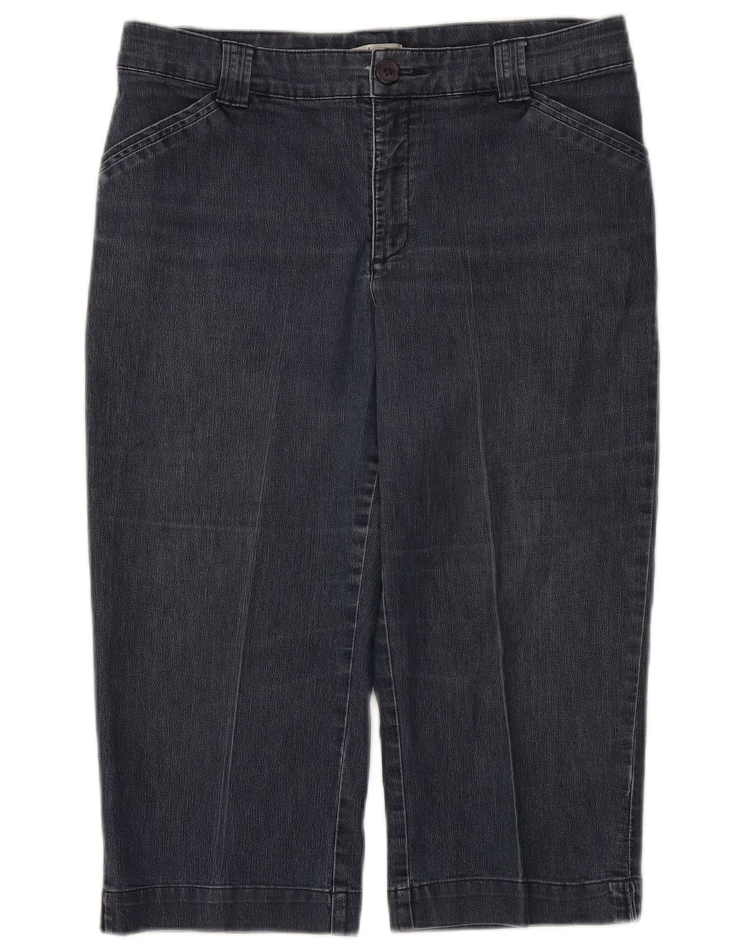 Lee Dame Capri Jeans US 12 Large W32 Navy Blue Bomuld