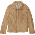 MILESTONE Womens Leather Jacket IT 48 XL Beige Leather Vintage Milestone and Second-Hand Milestone from Messina Hembry 