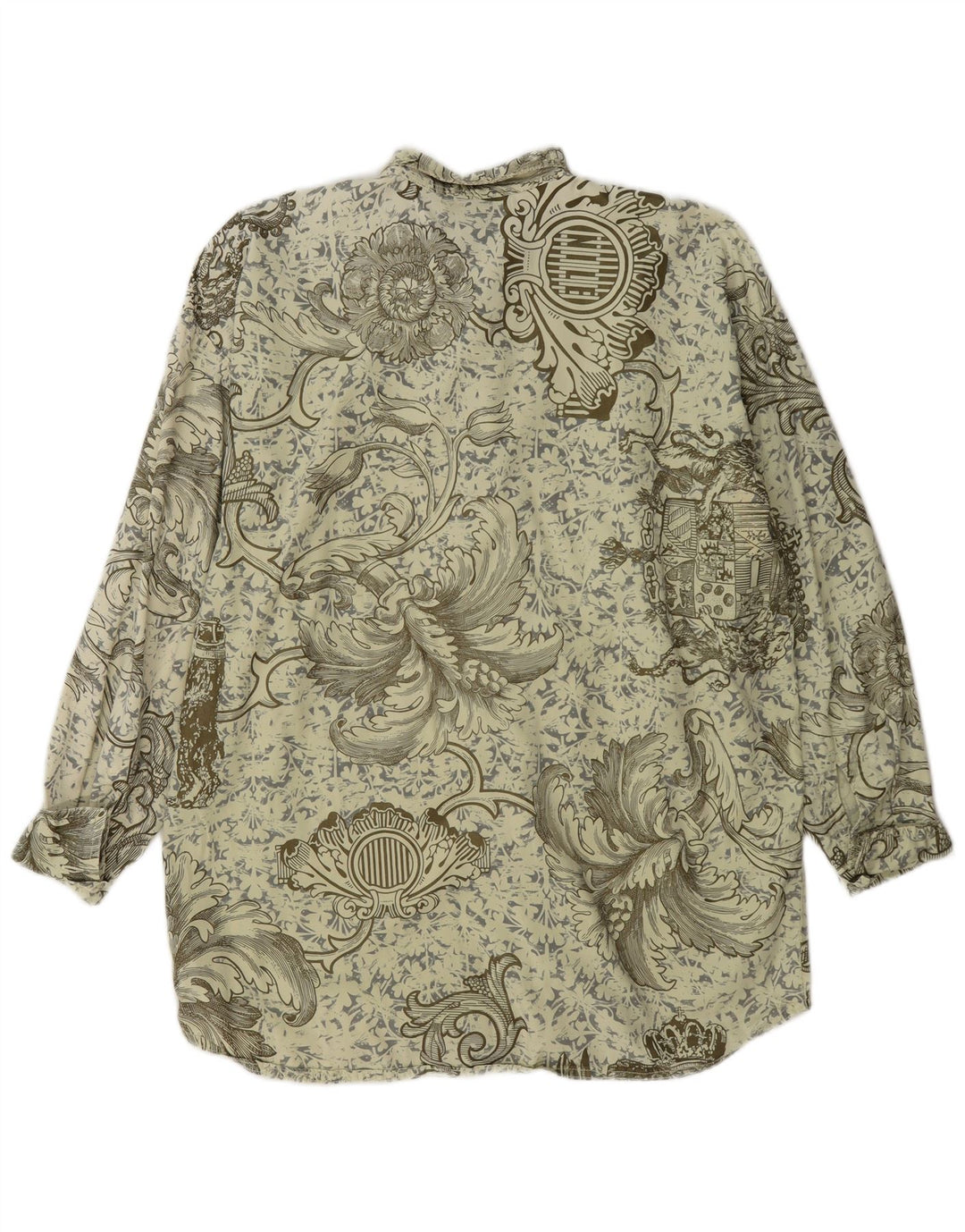 Vintage herreskjorte stor grøn Paisley bomuld