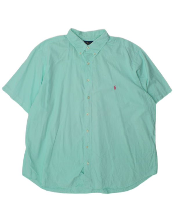 Ralph Lauren kortærmet herreskjorte 3XL turkis