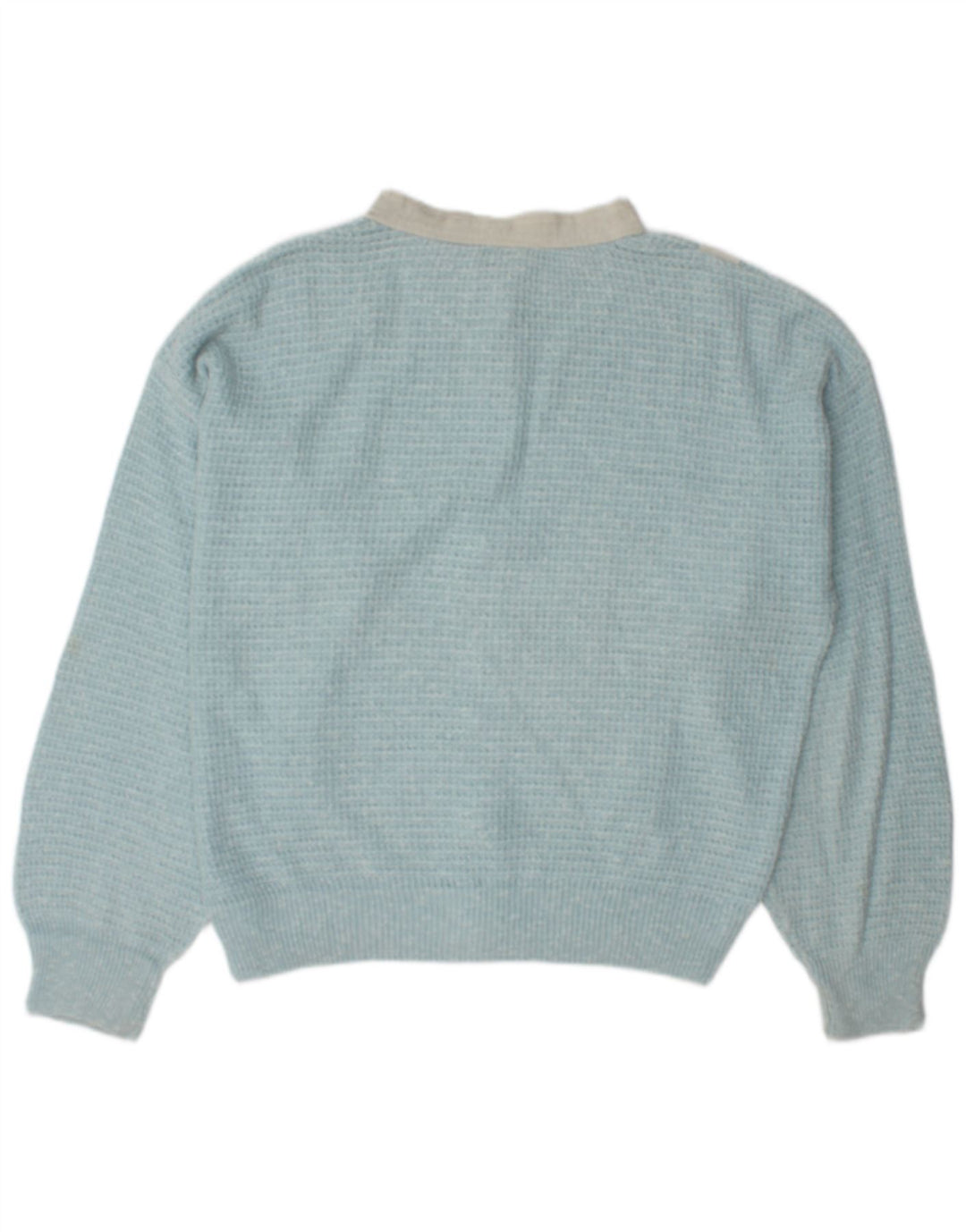 Maximilian Herre Cardigan Sweater med fuld lynlås Large Blue Colourblock