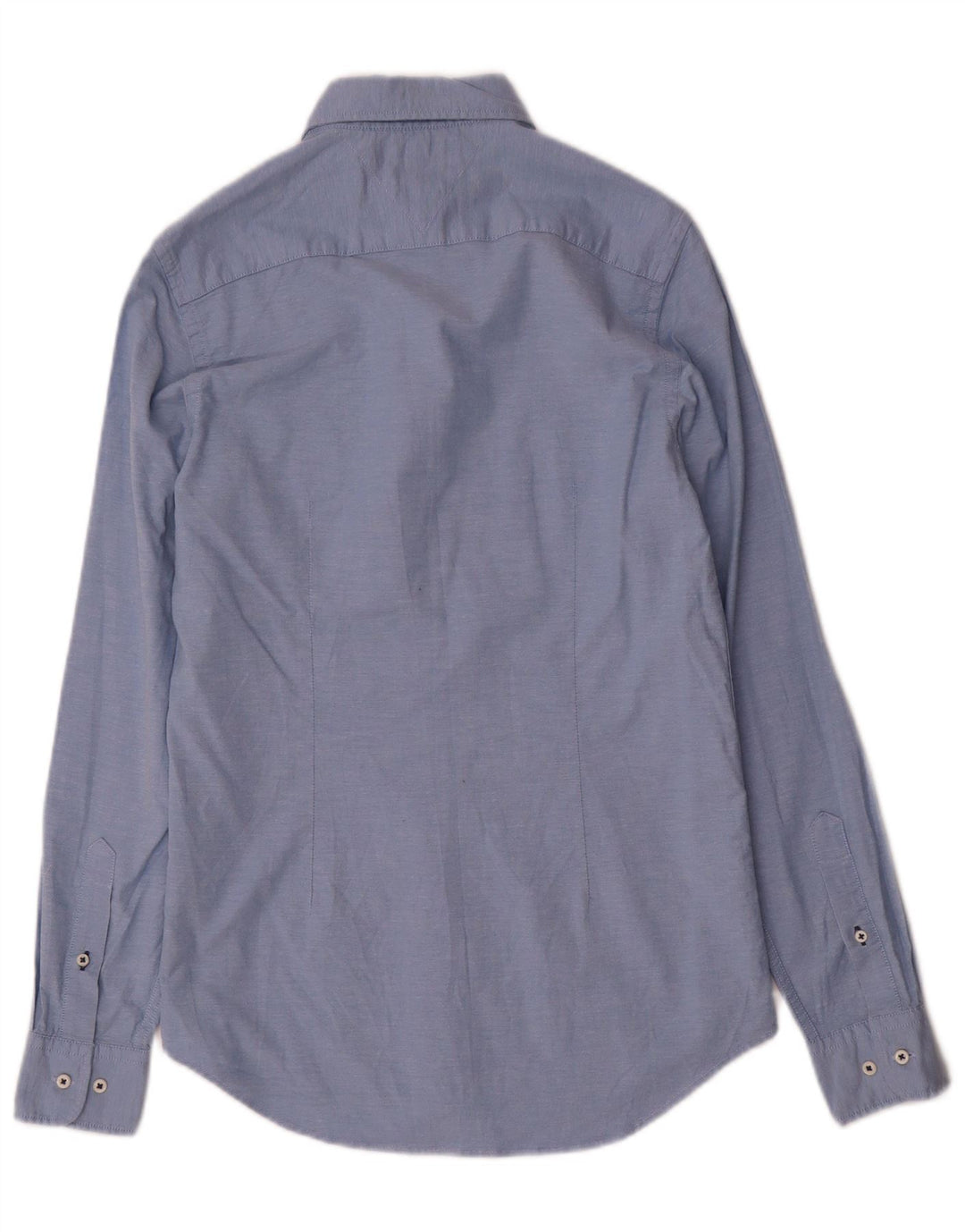 Tommy Hilfiger Herre Slim Fit skjorte lille blå bomuld