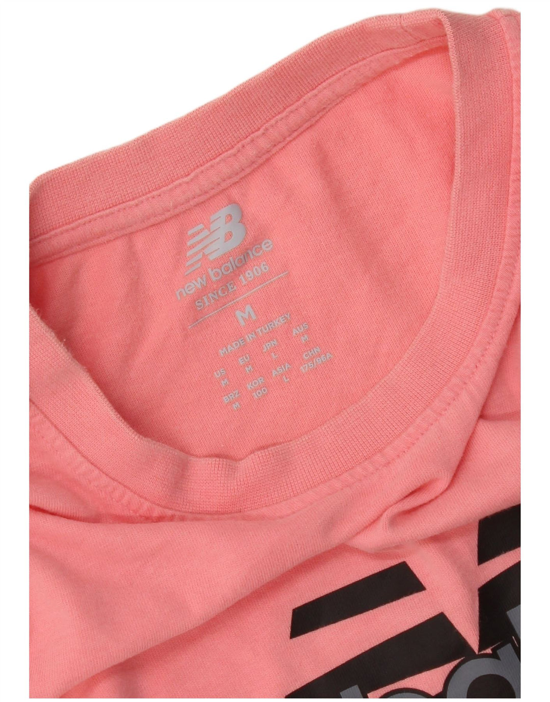 New Balance Herre grafisk T-shirt Top Medium Pink