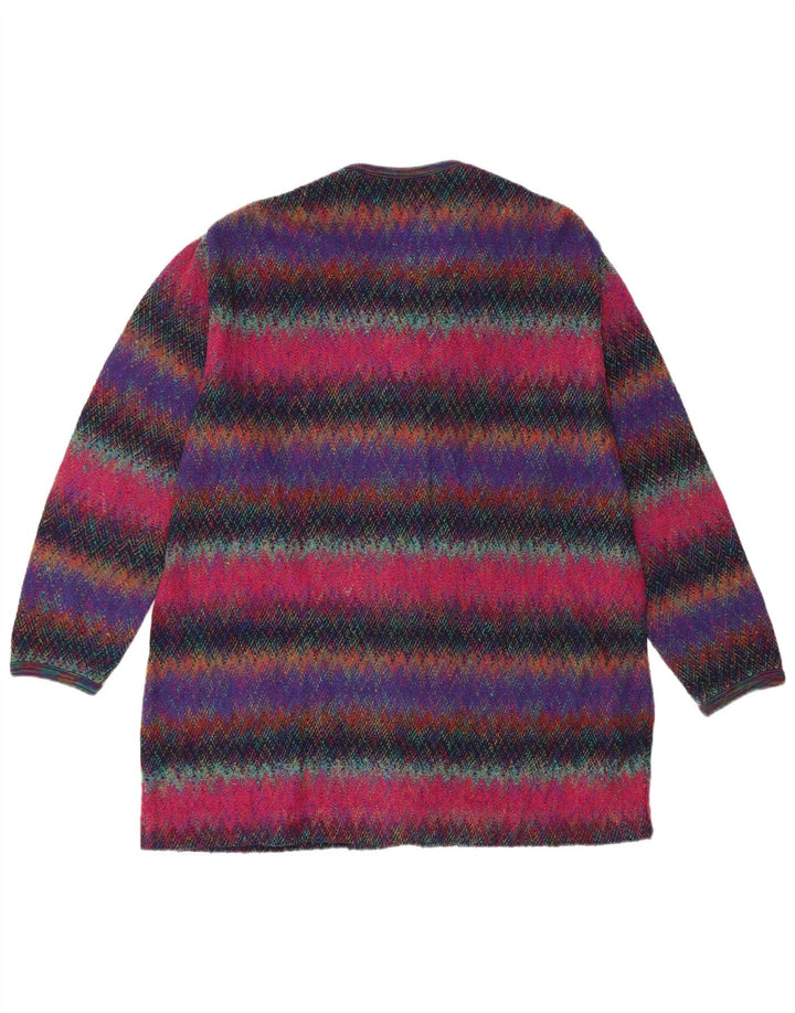 ST. GERMAIN Dame Longline Cardigan Sweater IT 44 Medium Flerfarvet