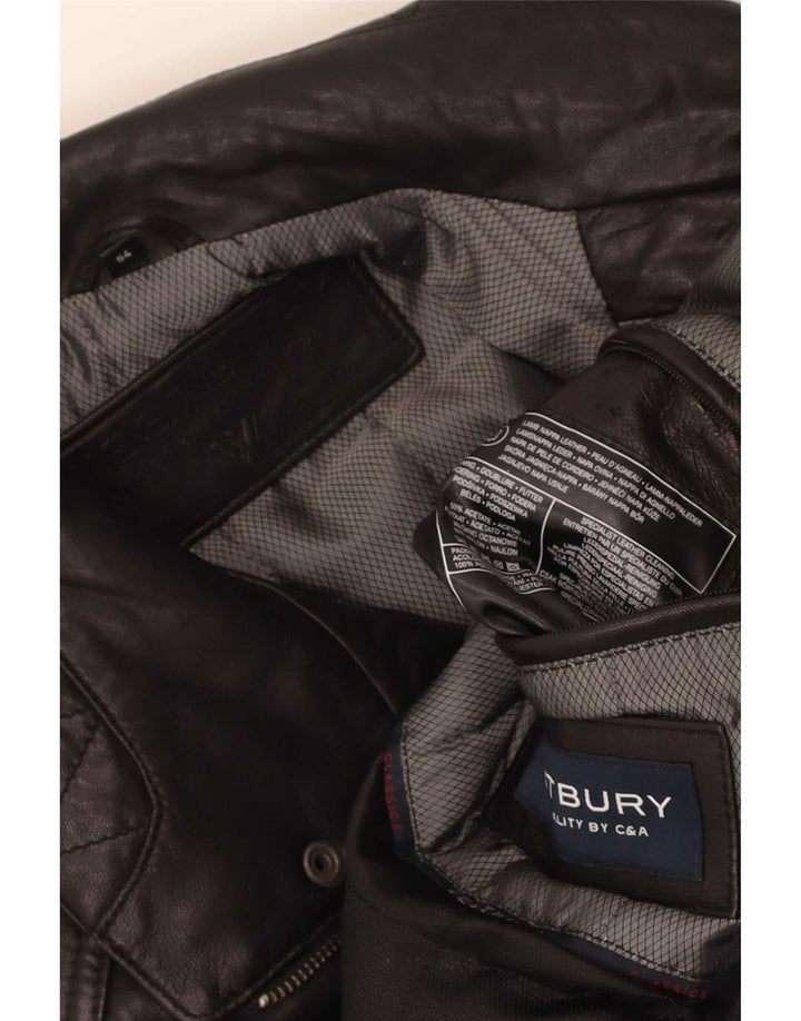 WESTBURY Mens By C&A Læderjakke EU 54 2XL Sort