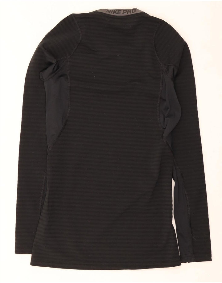 Nike Herre Dri Fit Top Langærmet Lille Sort Polyester