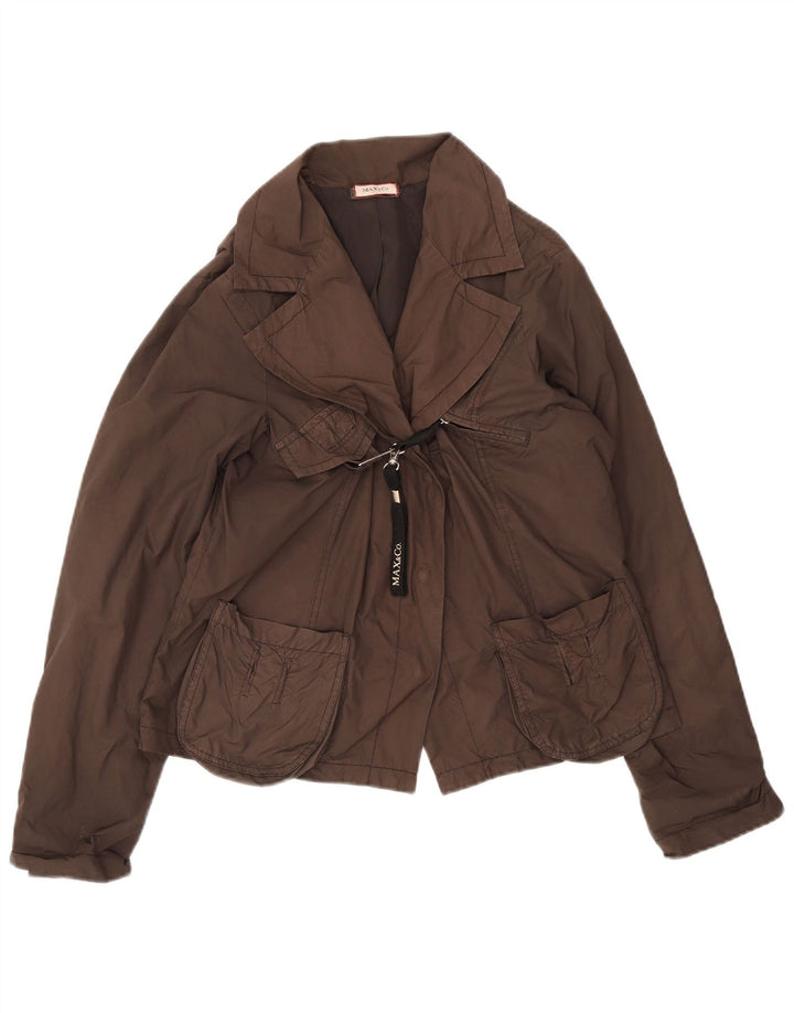 Max & Co. Dameblazerjakke UK 14 Stor brun polyester