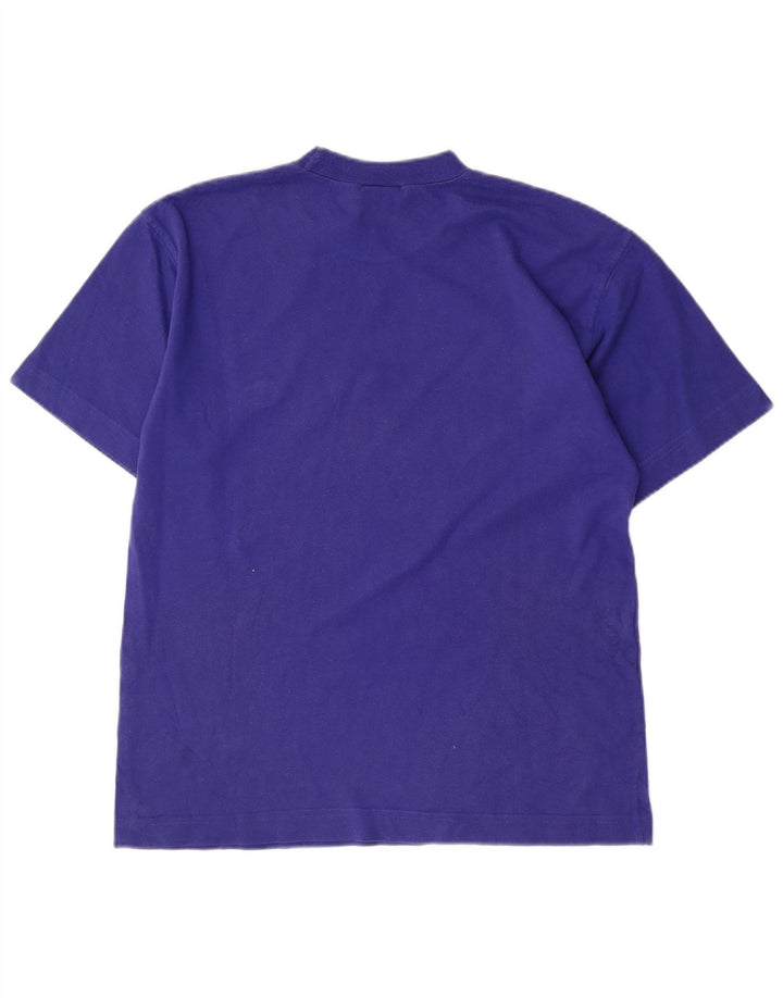 Champion Herre T-Shirt Top Lille Blå Bomuld