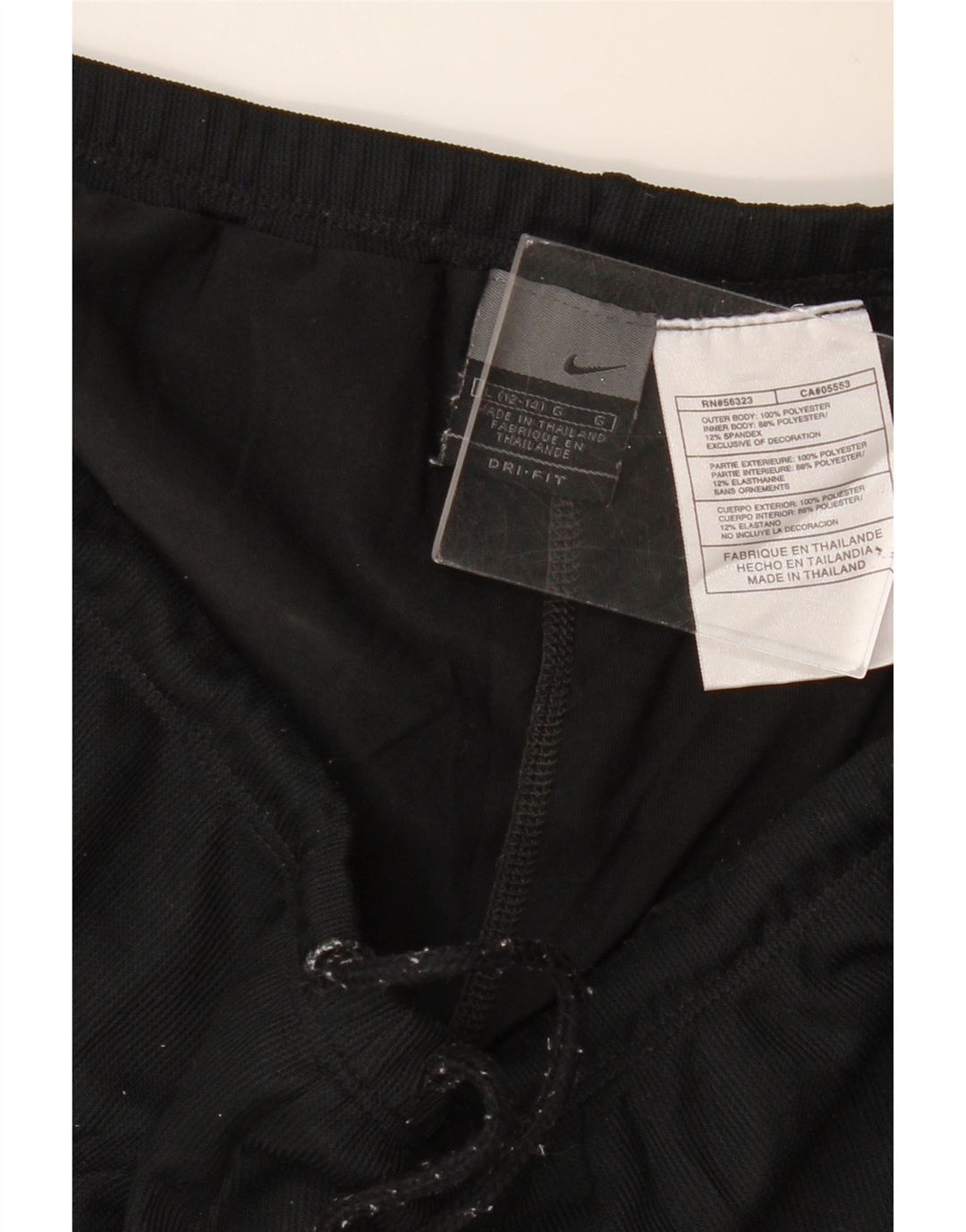 Nike Dame Dri Fit sportsshorts US 12/14 Large Black Polyester