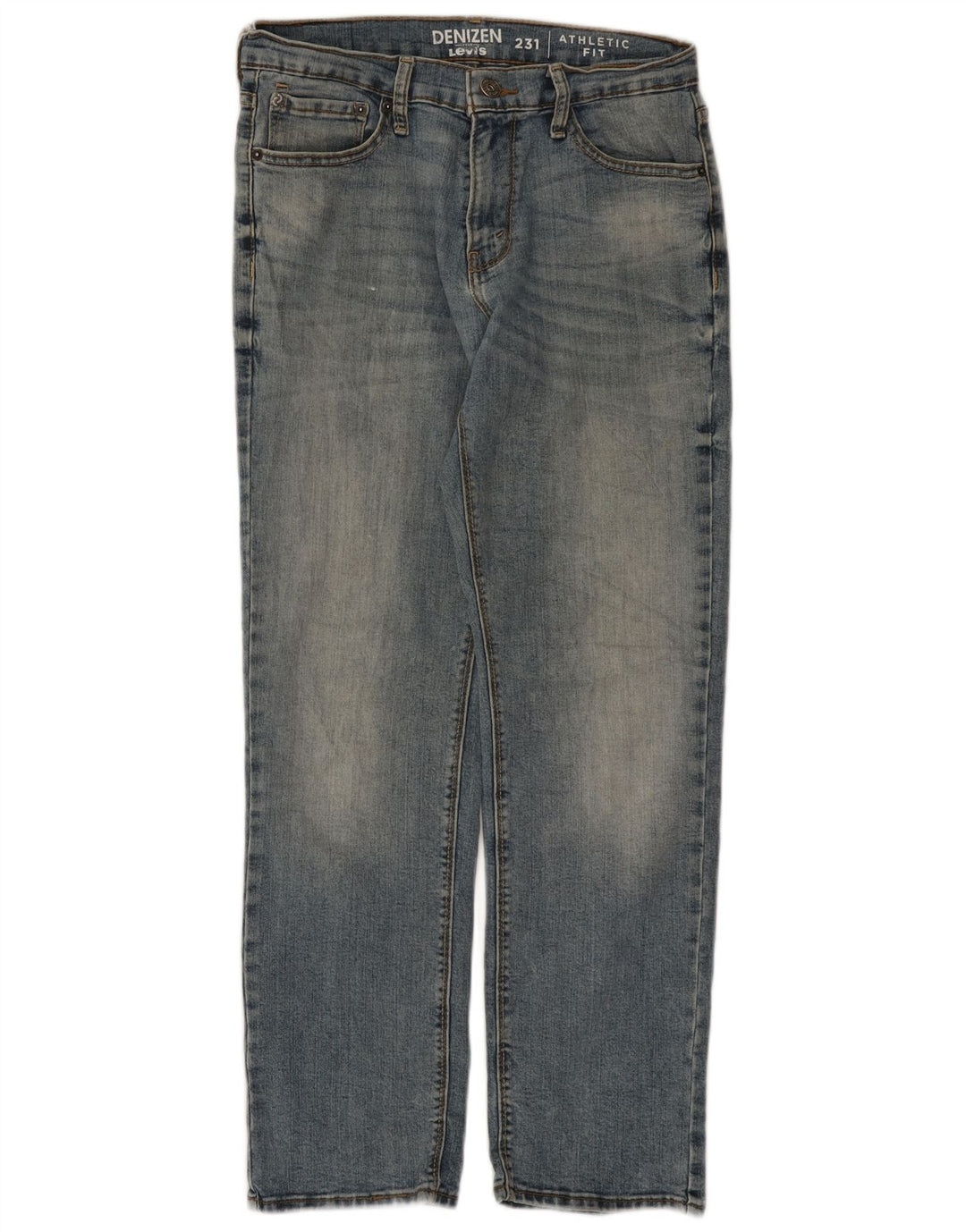 Levi's Herre Denizen Straight Jeans W30 L30 Blå Bomuld