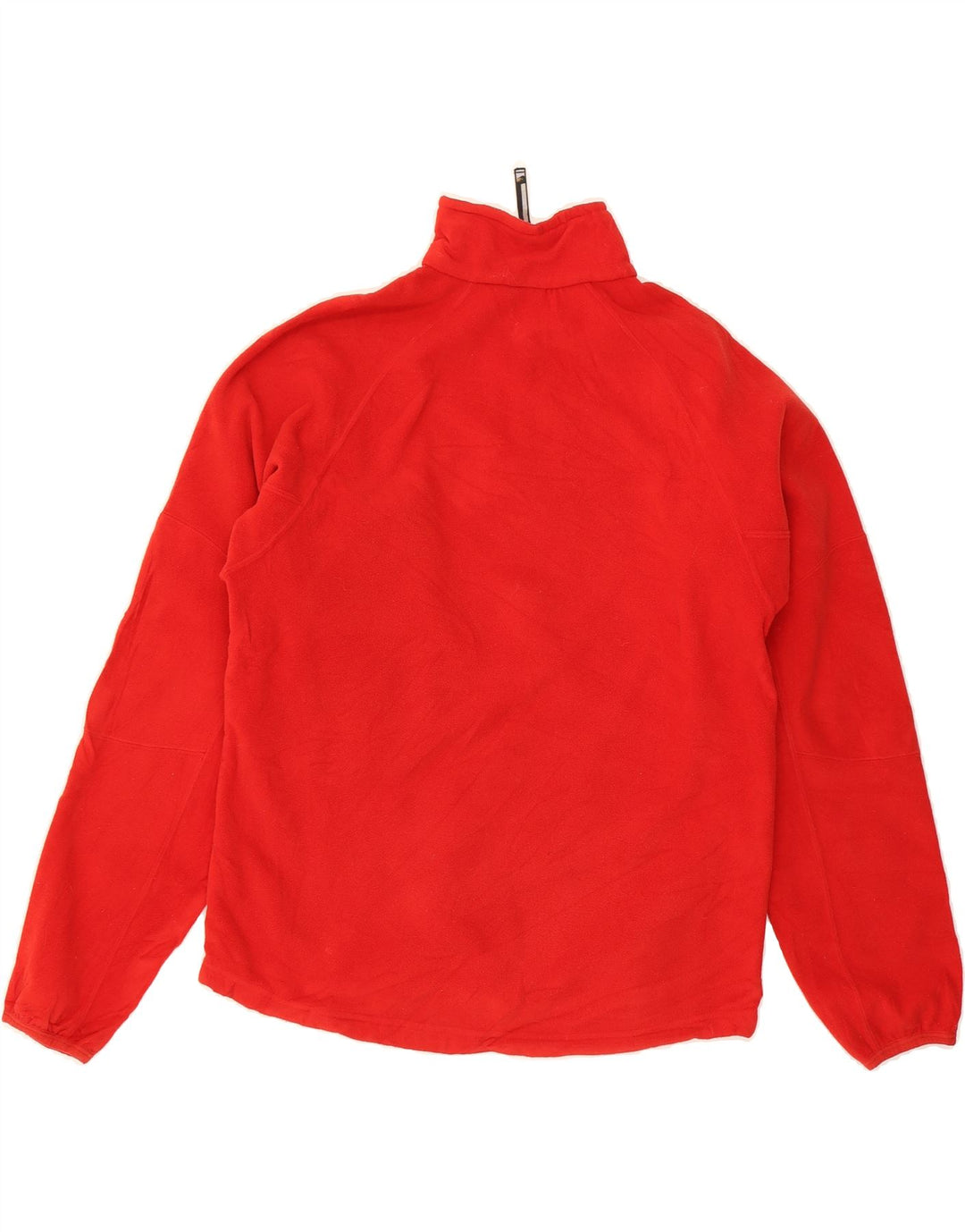 NIKE Mens Graphic Zip Neck Fleece Jumper Small Red Polyester Vintage Nike and Second-Hand Nike from Messina Hembry 