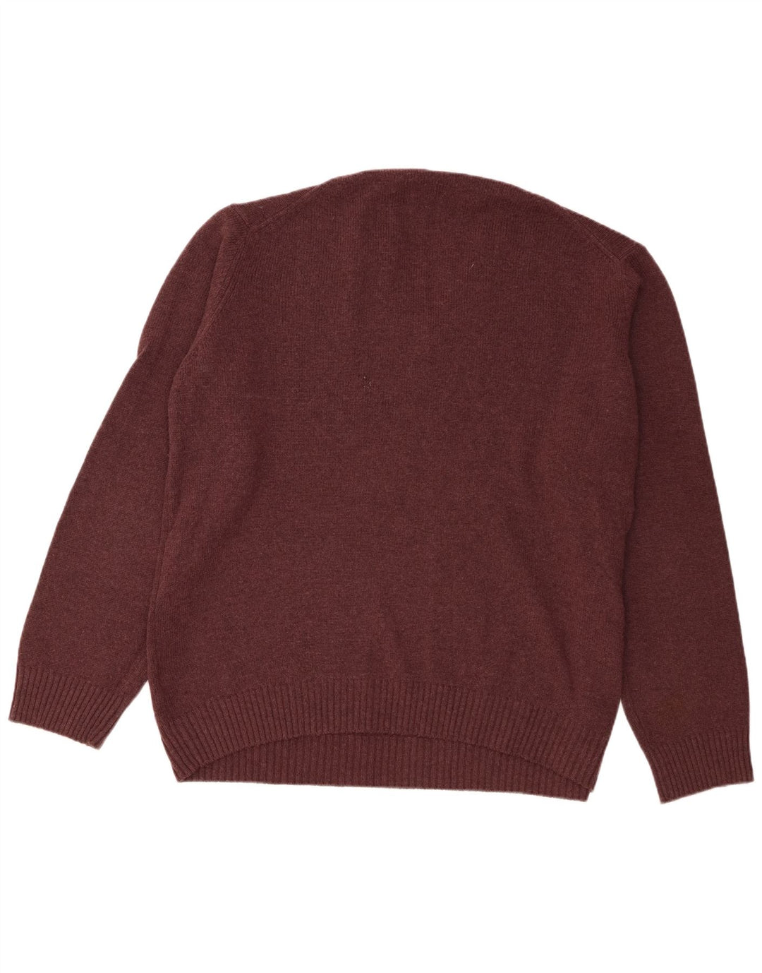 Marks & Spencer Herre V-hals sweater XL Bourgogne uld