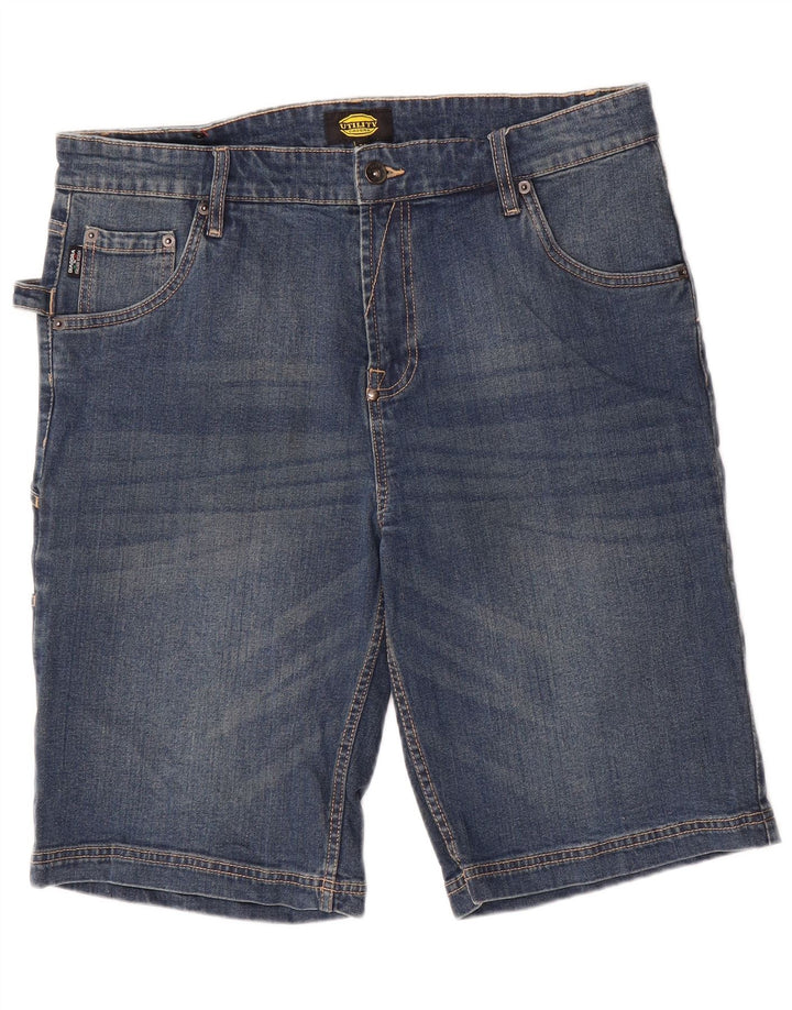 DIADORA Herre Cargo Denim Shorts W33 Medium Blue Bomuld