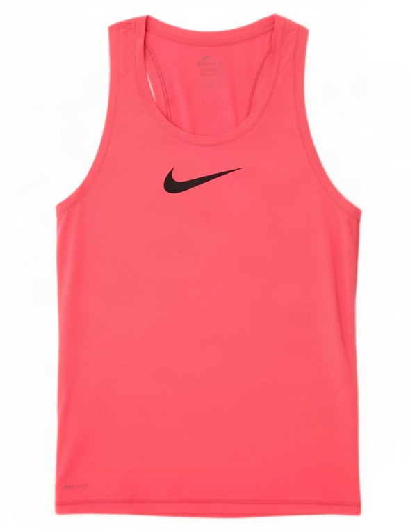 Nike Dame Dri Fit Grafisk Vest Top UK 10 Small Pink