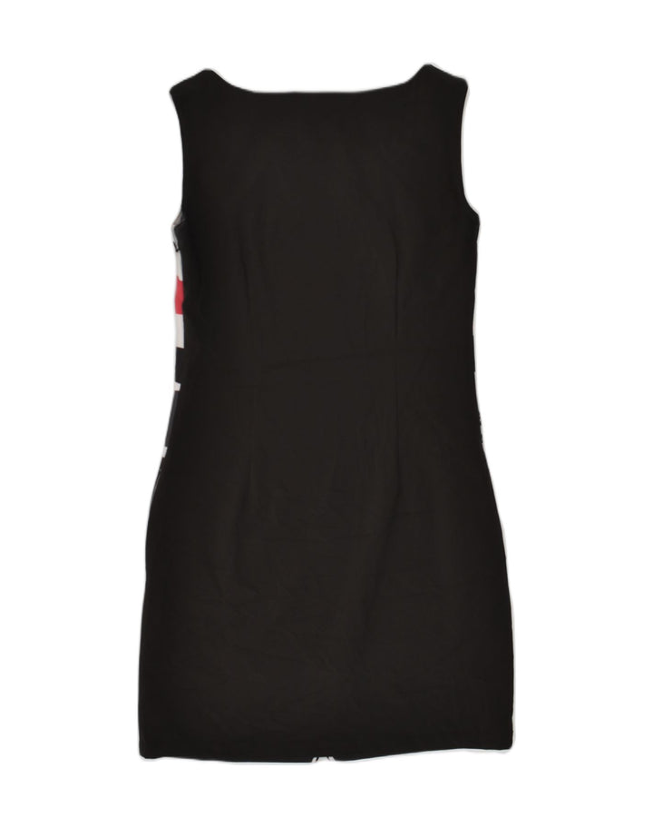 DESIGUAL Womens Sleeveless Graphic Sheath Dress EU 36 Small Black | Vintage Desigual | Thrift | Second-Hand Desigual | Used Clothing | Messina Hembry 