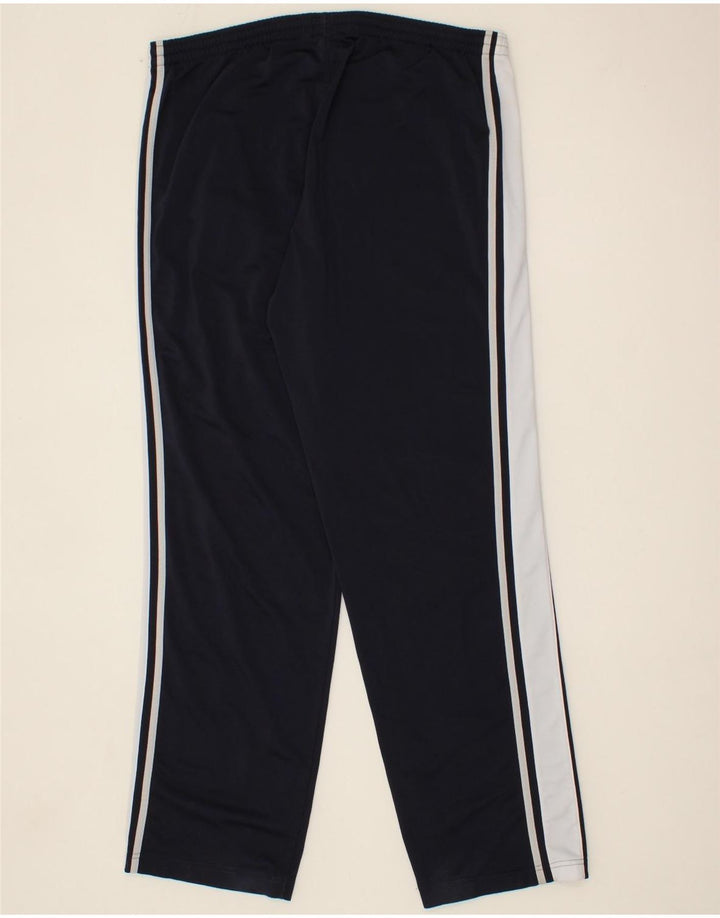 PUMA Mens Tracksuit Trousers Large Navy Blue Colourblock Polyester Vintage Puma and Second-Hand Puma from Messina Hembry 