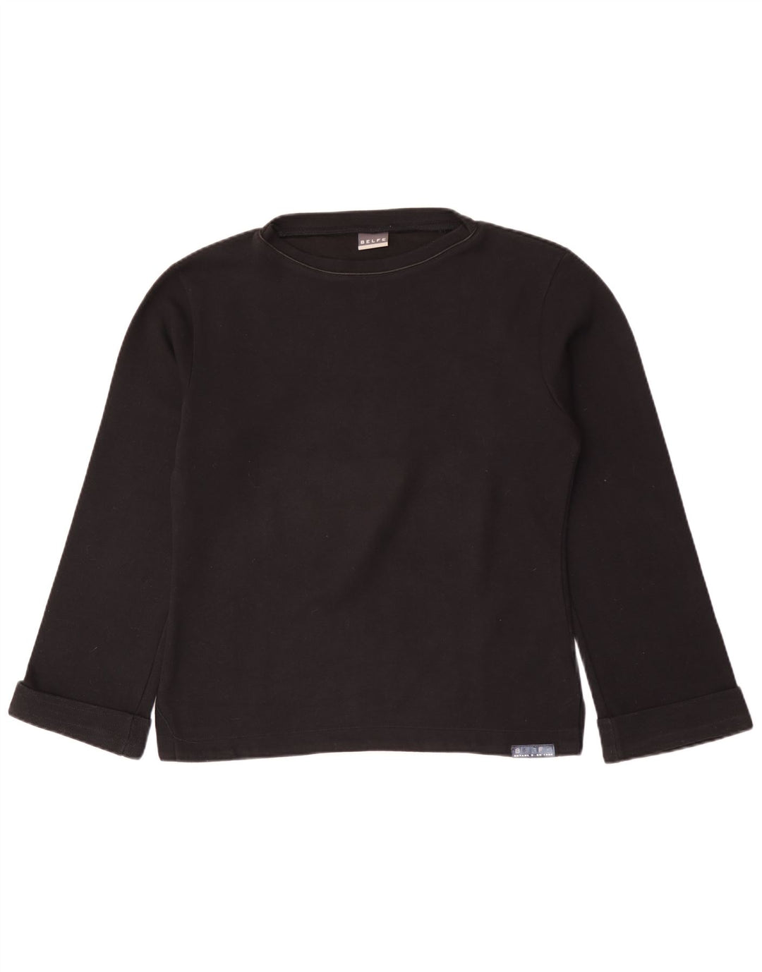 Belfe Dametop Langærmet UK 12 Medium Sort Polyester