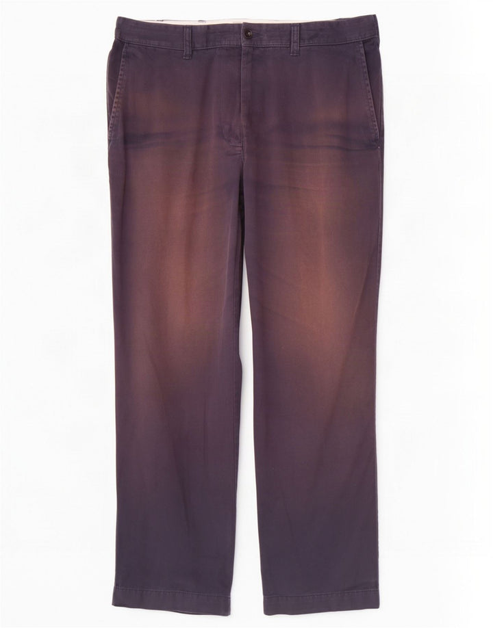 Marks & Spencer Herre Regular Chino Bukser W38 L29 Marineblå Bomuld