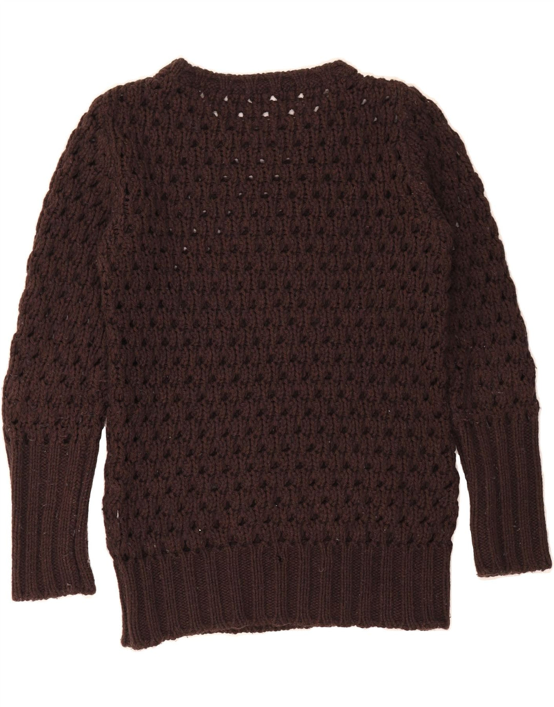 GAS Womens Boat Neck Jumper Sweater UK 14 Medium Brown Vintage Gas and Second-Hand Gas from Messina Hembry 