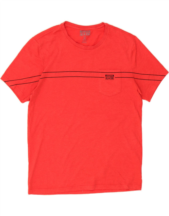 CONVERSE Mens T-Shirt Top Medium Red Cotton Vintage Converse and Second-Hand Converse from Messina Hembry 