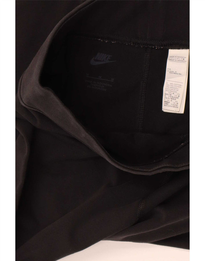 Nike Dame Grafiske Leggings UK 12 Medium Sort Bomuld