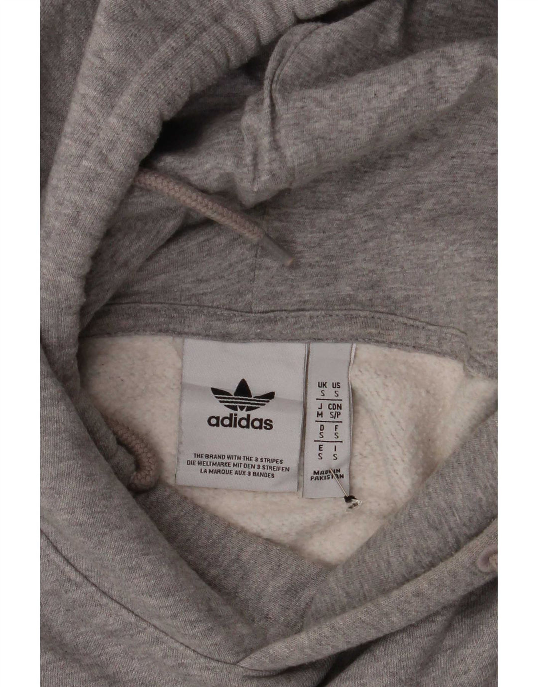 Adidas hættetrøje til mænd, lille grå flækket