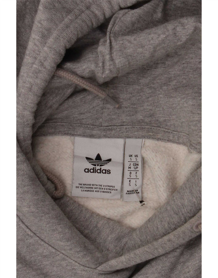 Adidas hættetrøje til mænd, lille grå flækket